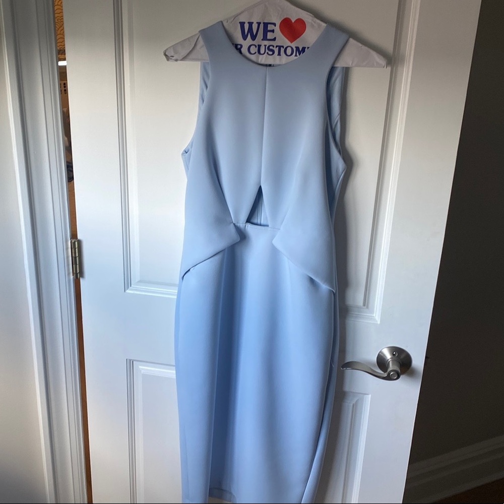 Top shop light blue midi dress -size 6